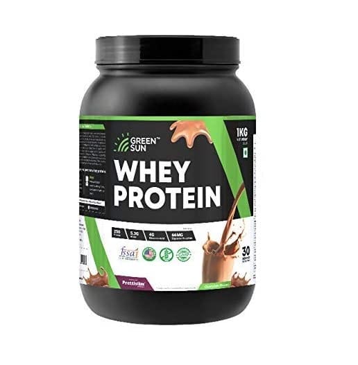 Green Sun Whey Protein Jar Front 